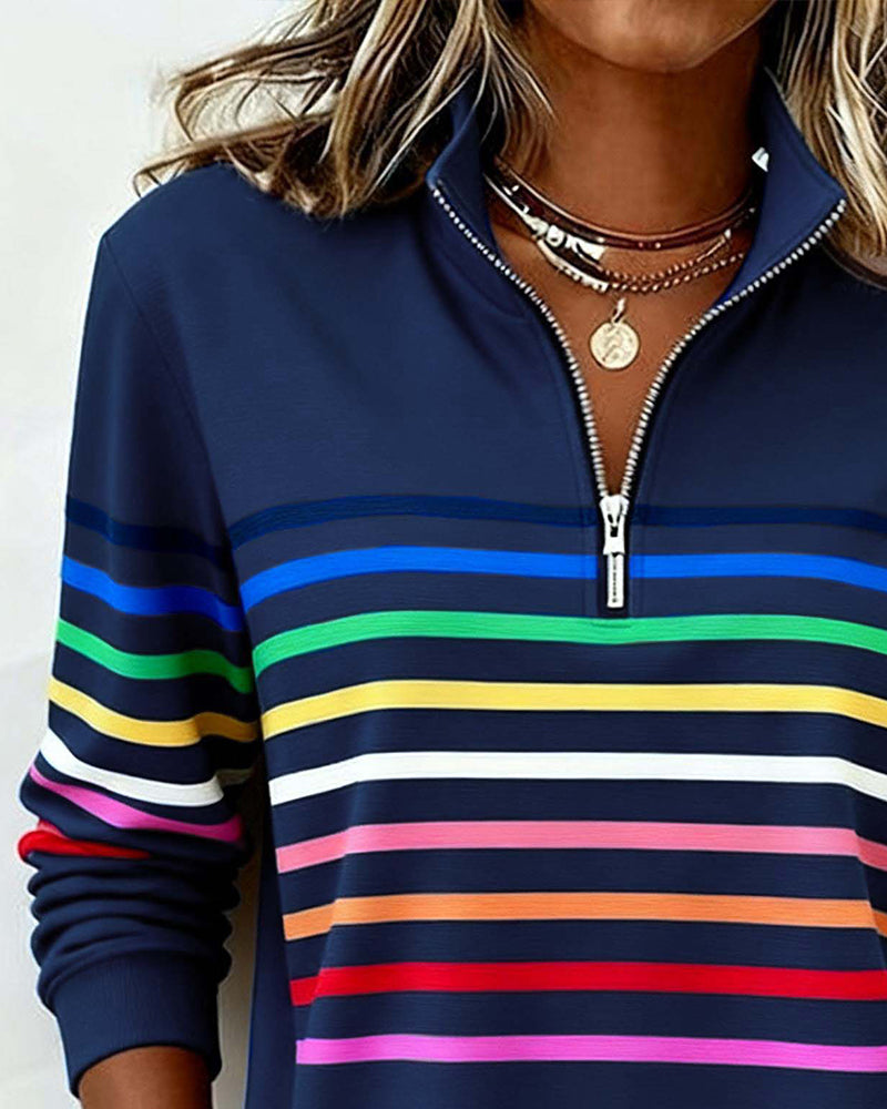Clara | Maglione Casual a Collo Alto Zip