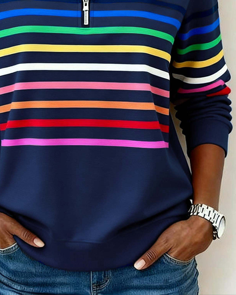Clara | Maglione Casual a Collo Alto Zip