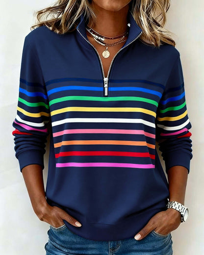Clara | Maglione Casual a Collo Alto Zip