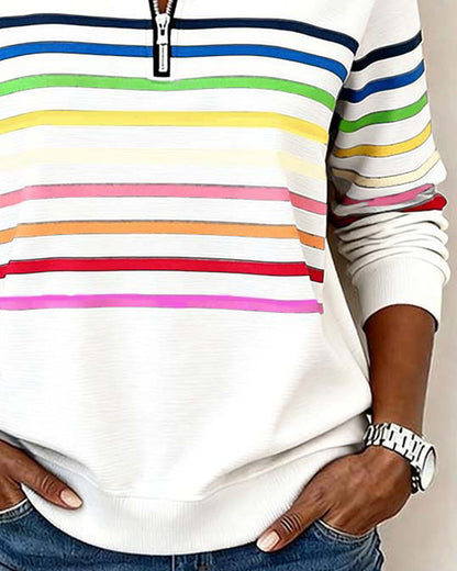 Clara | Maglione Casual a Collo Alto Zip