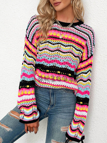 Allegra | Maglione Colorato a Motivi Geometrici