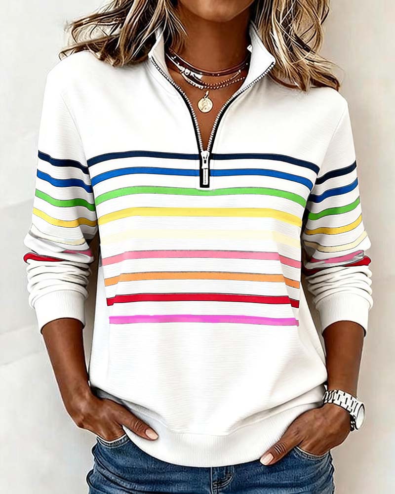 Clara | Maglione Casual a Collo Alto Zip