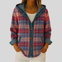 Teodolinda | Camicia-Giacca a Quadri con Cappuccio