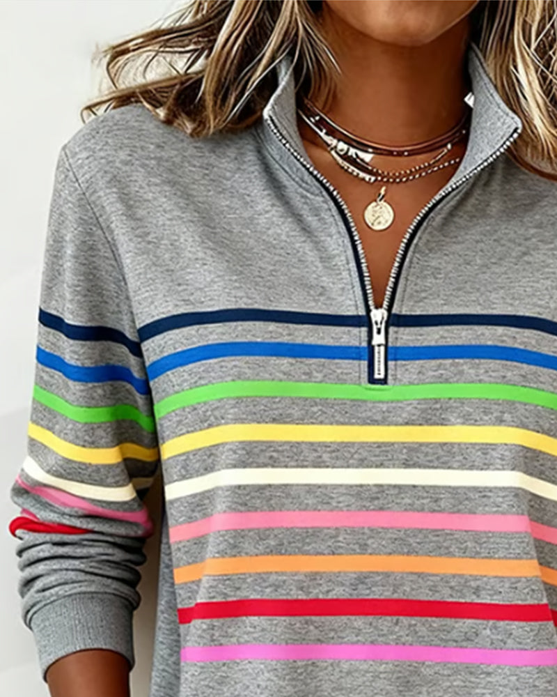 Clara | Maglione Casual a Collo Alto Zip