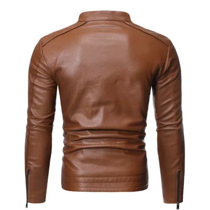 Manuel | Giacca in Pelle Elegante