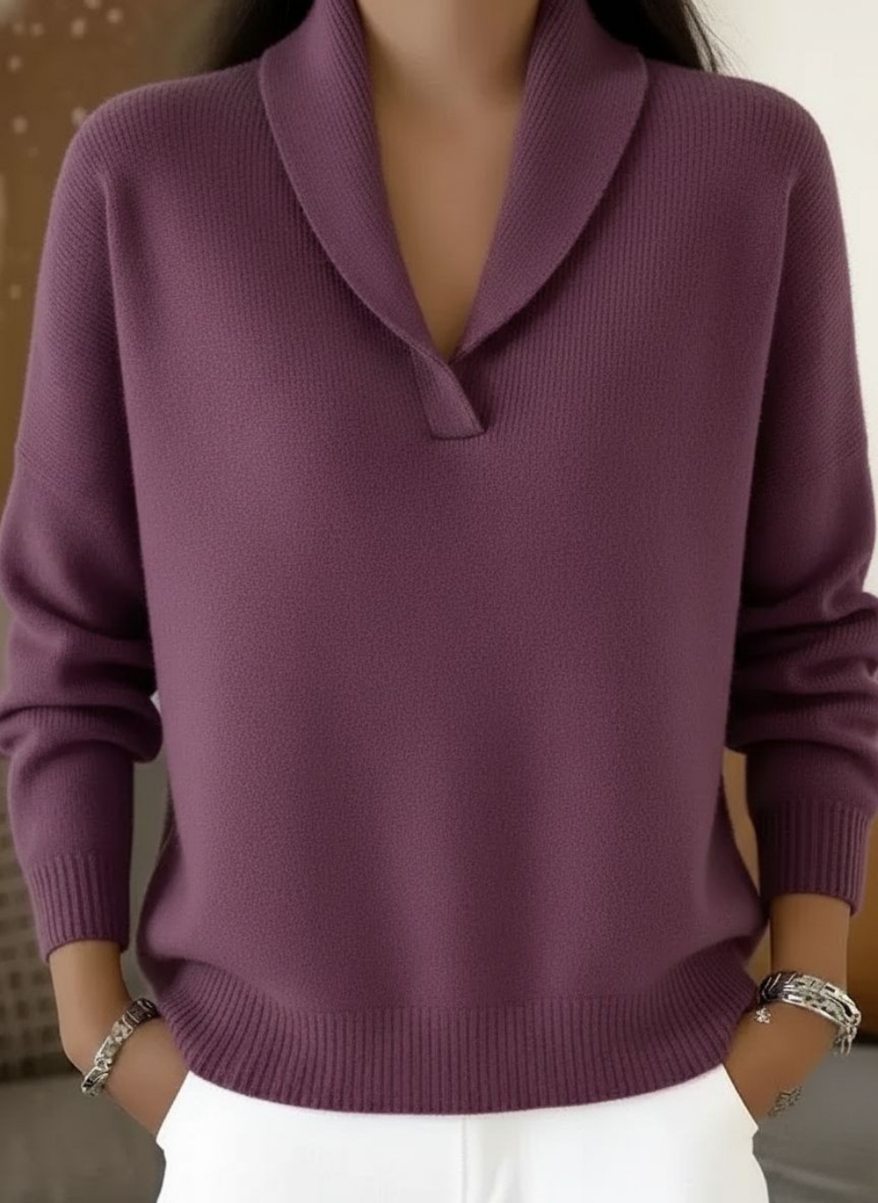 Nelia | Maglione con Scollo a V