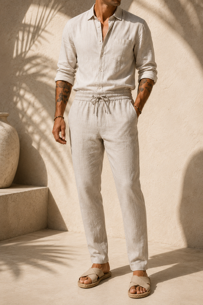 Mateo Beach | Pantaloni Estivi in Lino