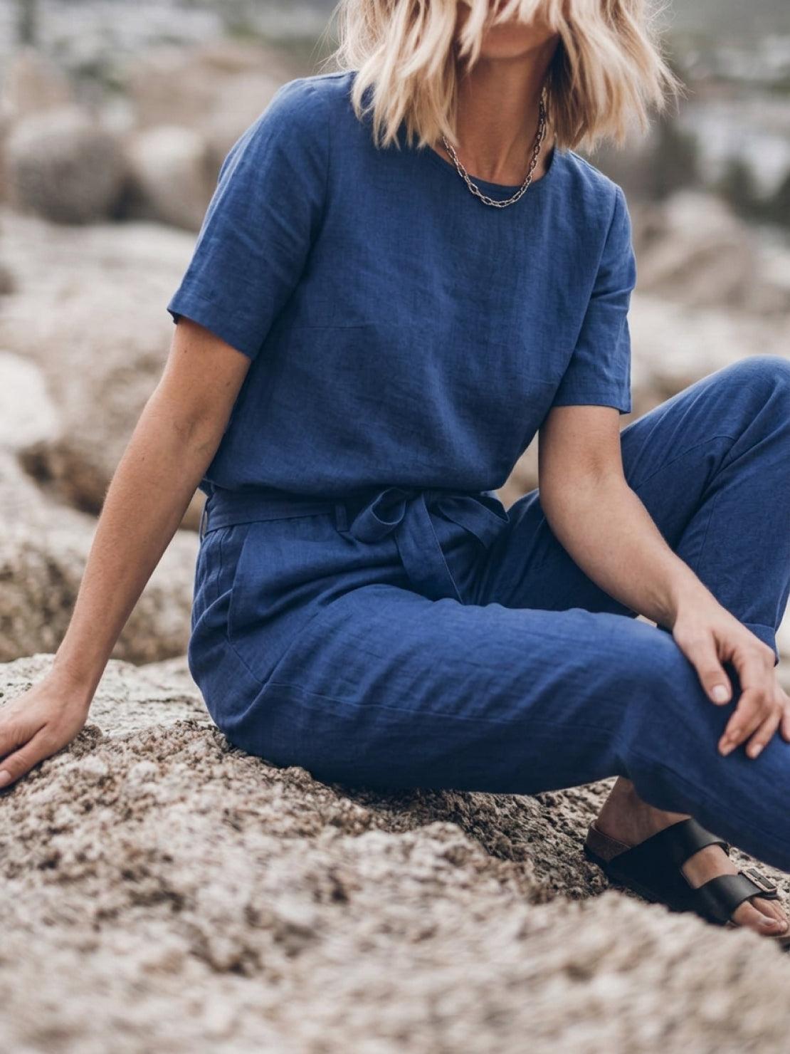 Ludovica | Completo Due Pezzi in Cotone e Lino