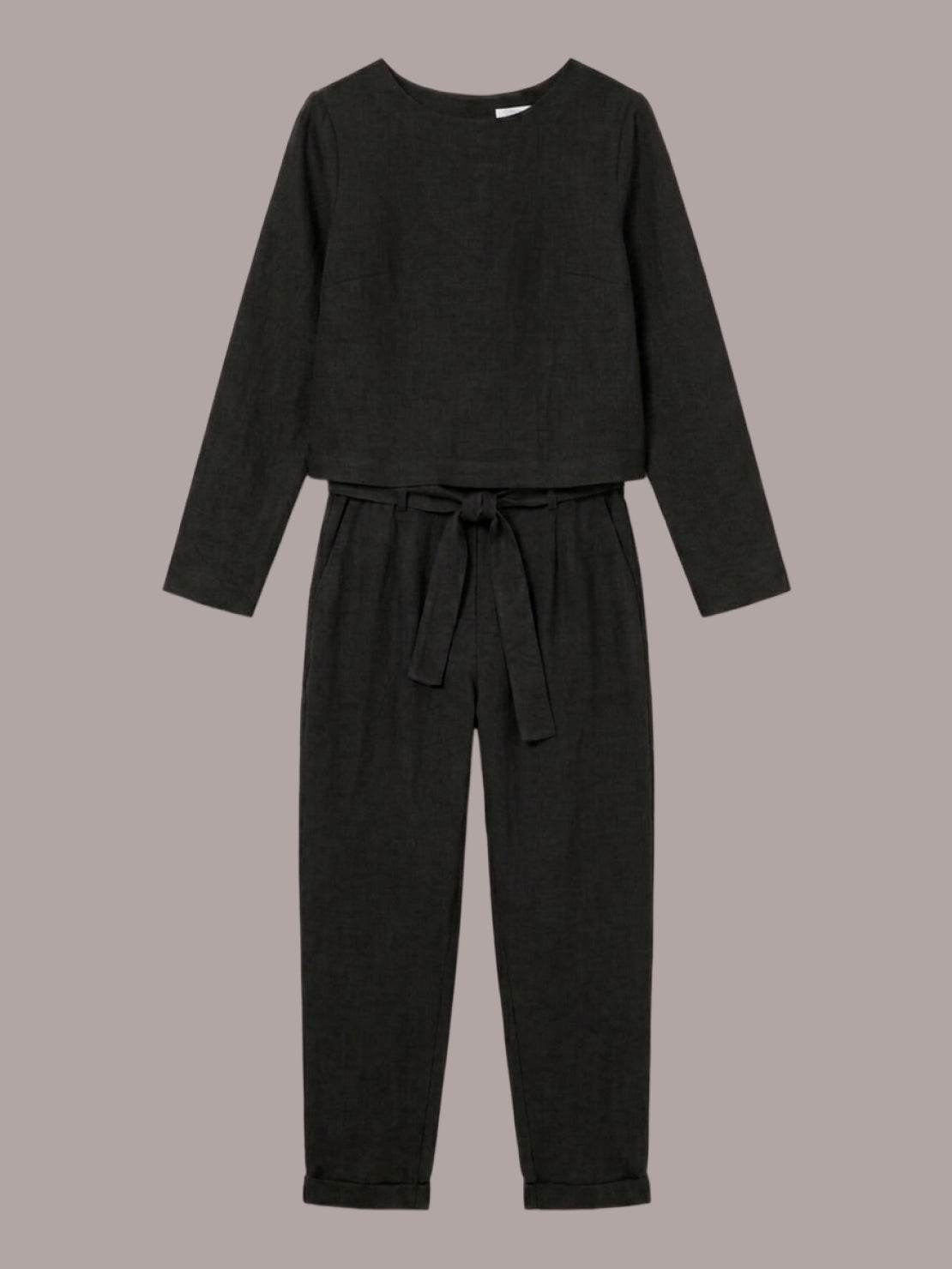 Lavinia | Completo Due Pezzi Minimal con Top Lungo e Pantaloni Ampi