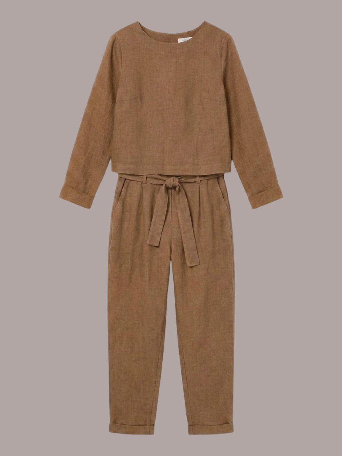 Lavinia | Completo Due Pezzi Minimal con Top Lungo e Pantaloni Ampi