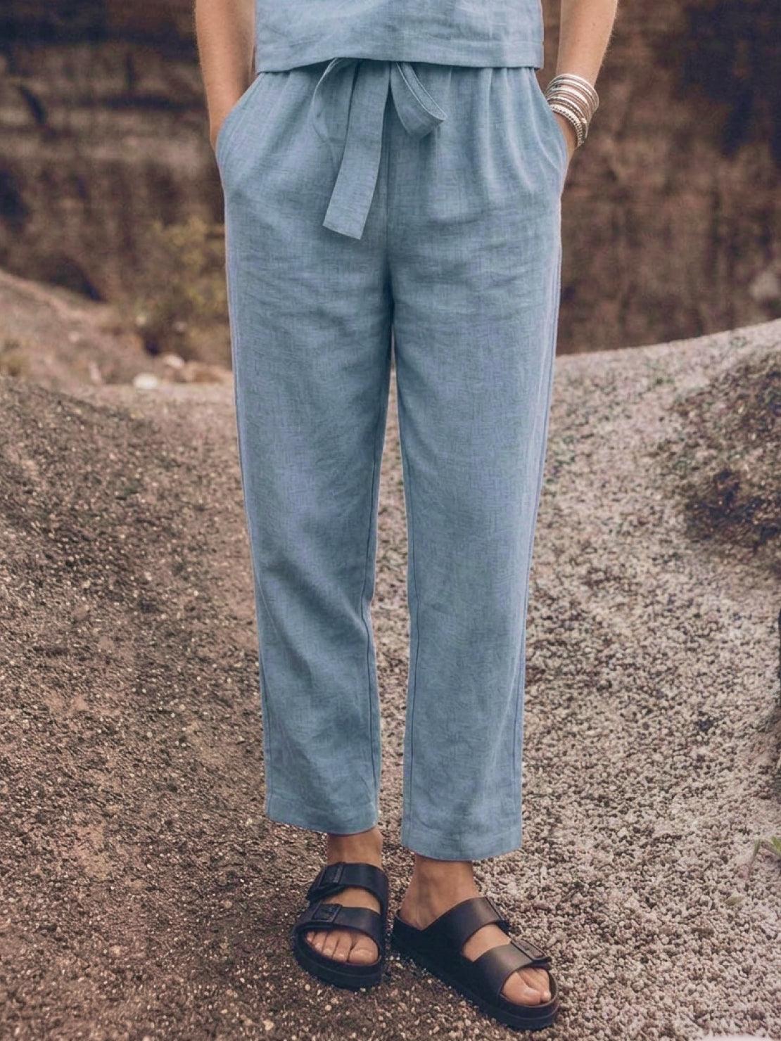 Lavinia | Completo Due Pezzi Minimal con Top Lungo e Pantaloni Ampi