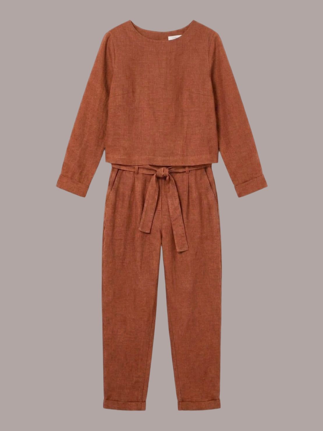 Lavinia | Completo Due Pezzi Minimal con Top Lungo e Pantaloni Ampi