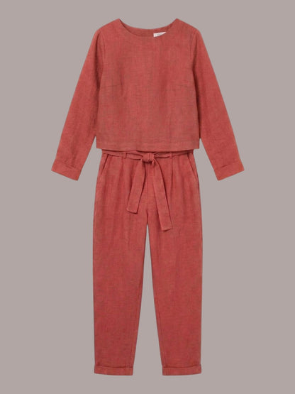 Lavinia | Completo Due Pezzi Minimal con Top Lungo e Pantaloni Ampi