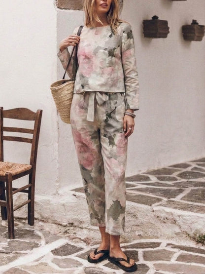 Lavinia | Completo Due Pezzi Minimal con Top Lungo e Pantaloni Ampi