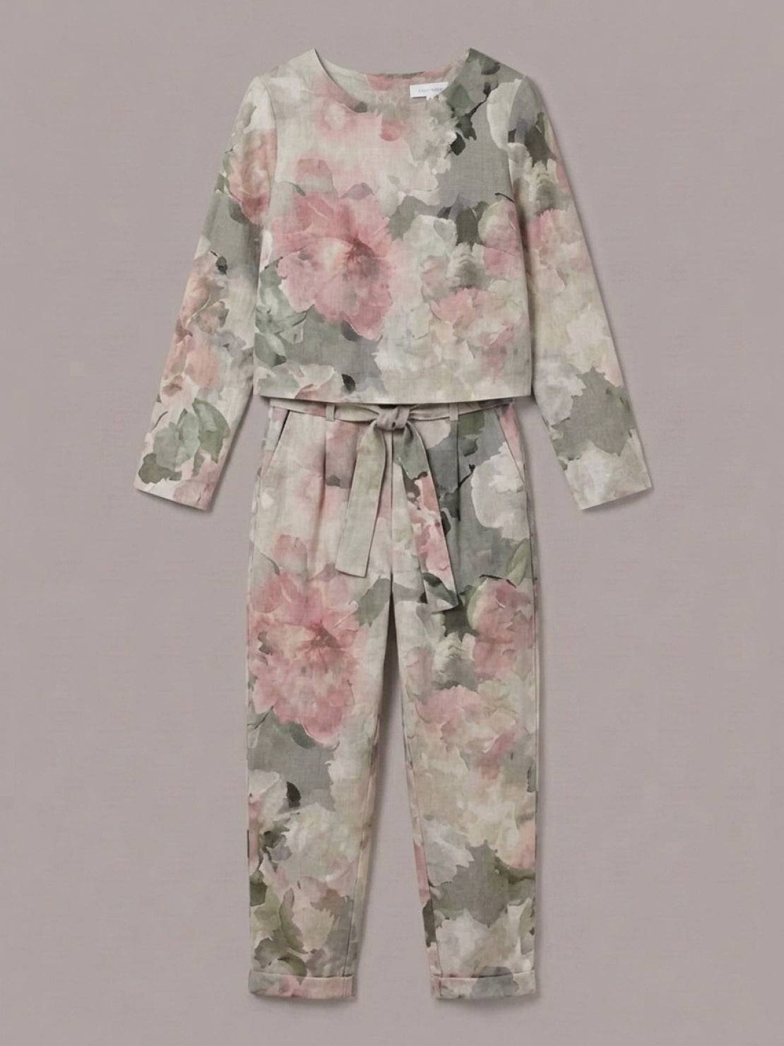 Lavinia | Completo Due Pezzi Minimal con Top Lungo e Pantaloni Ampi