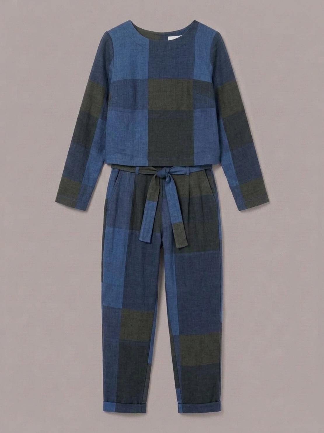 Lavinia | Completo Due Pezzi Minimal con Top Lungo e Pantaloni Ampi