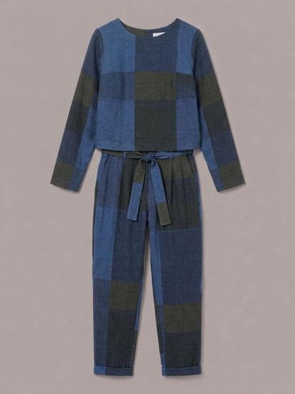 Lavinia | Completo Due Pezzi Minimal con Top Lungo e Pantaloni Ampi