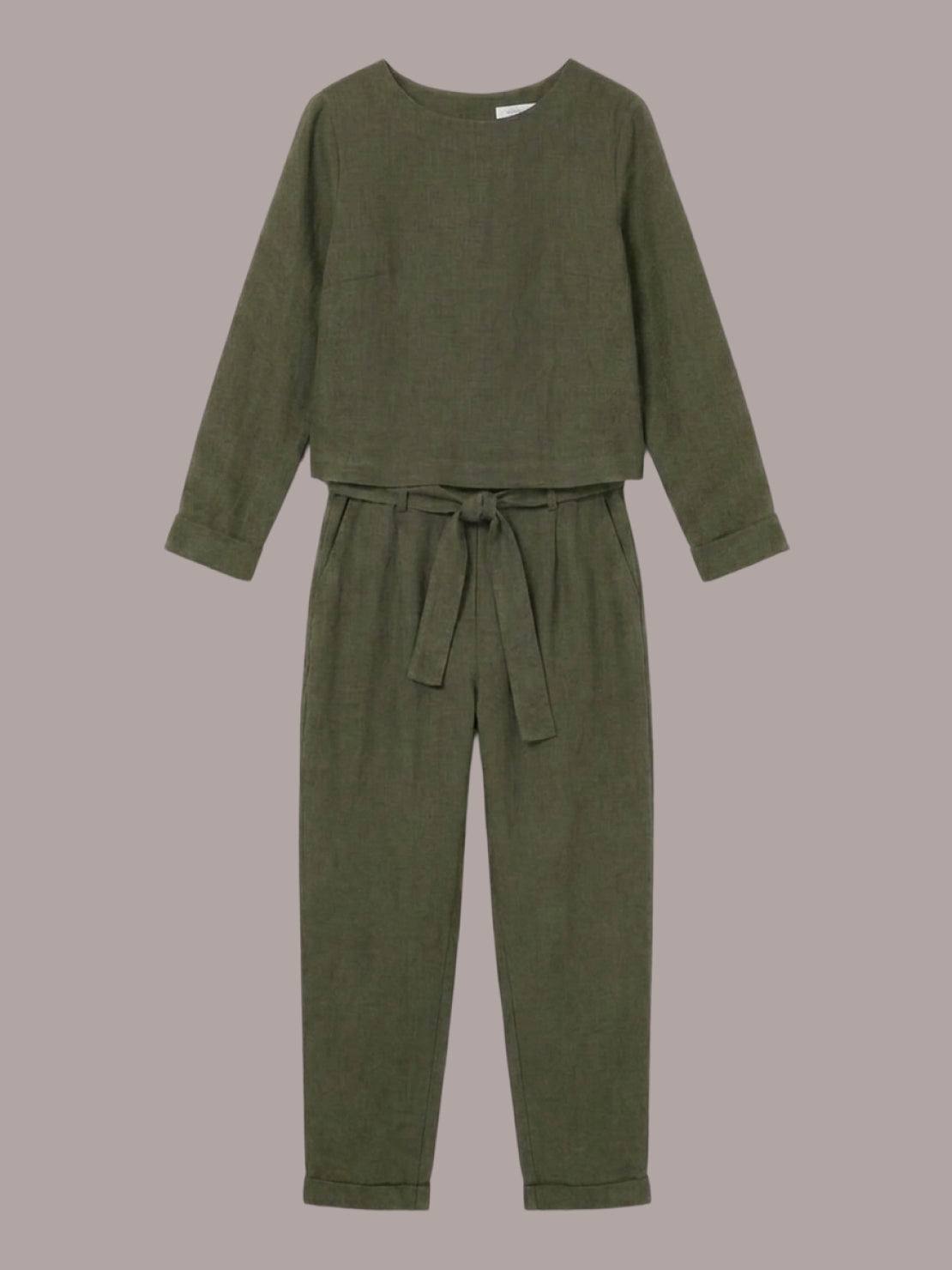 Lavinia | Completo Due Pezzi Minimal con Top Lungo e Pantaloni Ampi