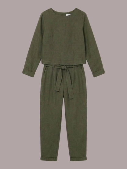 Lavinia | Completo Due Pezzi Minimal con Top Lungo e Pantaloni Ampi