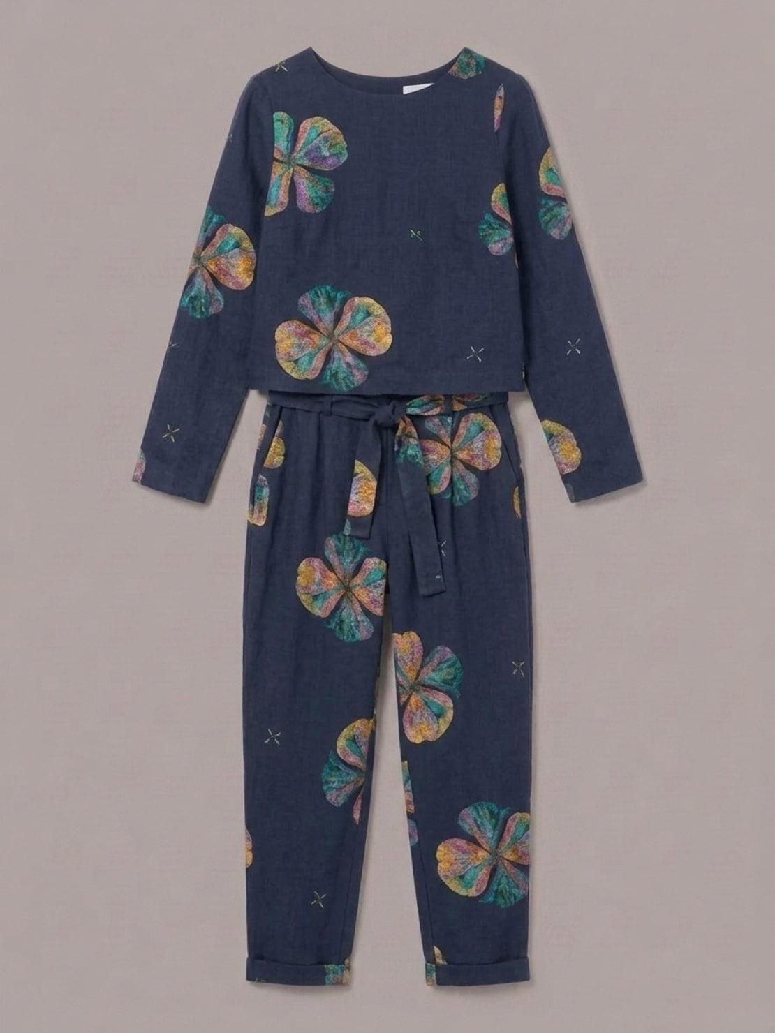 Lavinia | Completo Due Pezzi Minimal con Top Lungo e Pantaloni Ampi