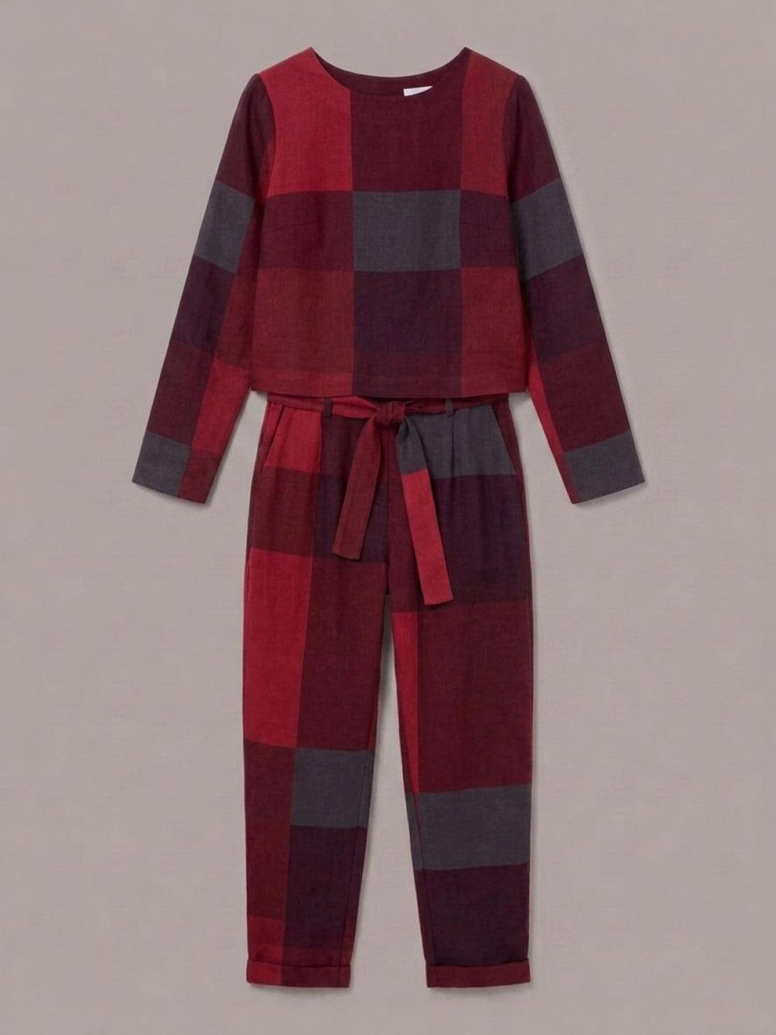 Lavinia | Completo Due Pezzi Minimal con Top Lungo e Pantaloni Ampi