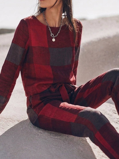 Lavinia | Completo Due Pezzi Minimal con Top Lungo e Pantaloni Ampi
