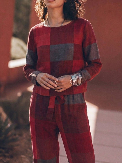 Lavinia | Completo Due Pezzi Minimal con Top Lungo e Pantaloni Ampi