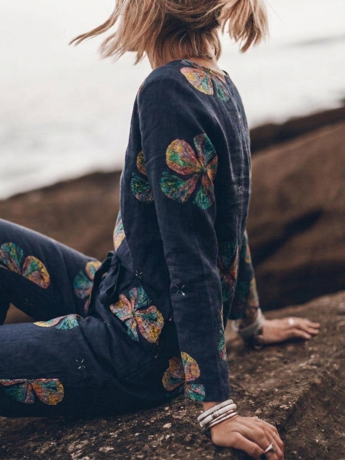 Lavinia | Completo Due Pezzi Minimal con Top Lungo e Pantaloni Ampi