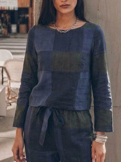 Lavinia | Completo Due Pezzi Minimal con Top Lungo e Pantaloni Ampi