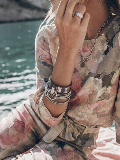 Lavinia | Completo Due Pezzi Minimal con Top Lungo e Pantaloni Ampi