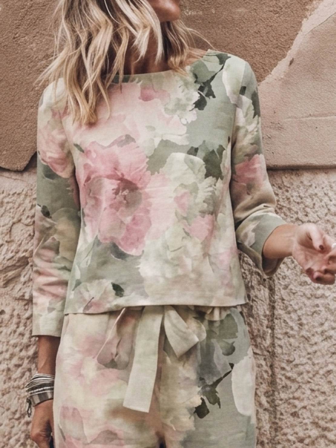 Lavinia | Completo Due Pezzi Minimal con Top Lungo e Pantaloni Ampi