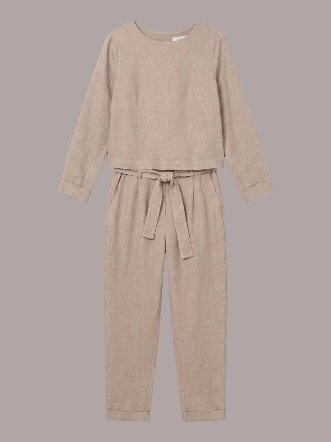 Lavinia | Completo Due Pezzi Minimal con Top Lungo e Pantaloni Ampi