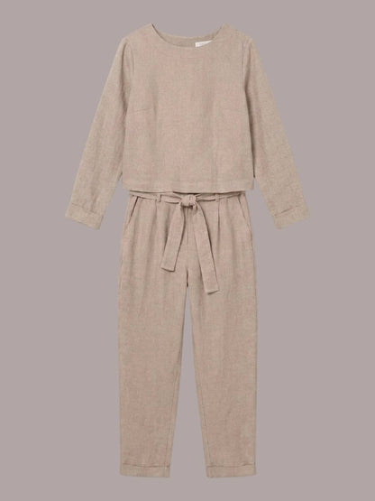 Lavinia | Completo Due Pezzi Minimal con Top Lungo e Pantaloni Ampi