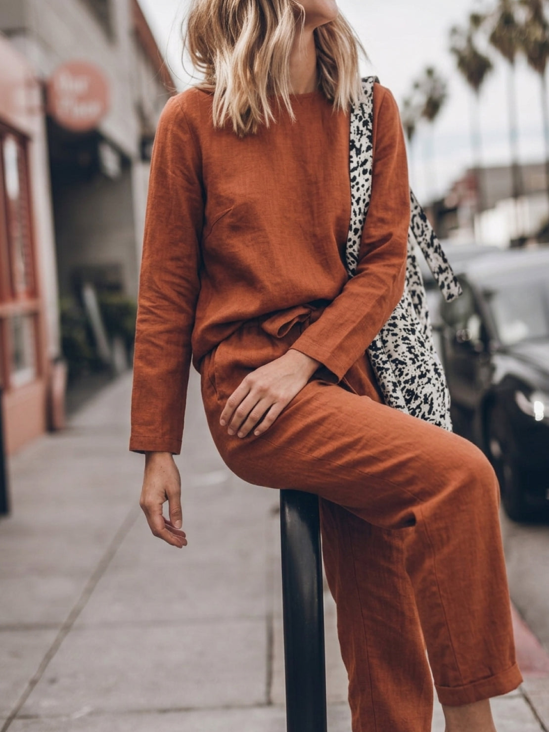 Lavinia | Completo Due Pezzi Minimal con Top Lungo e Pantaloni Ampi