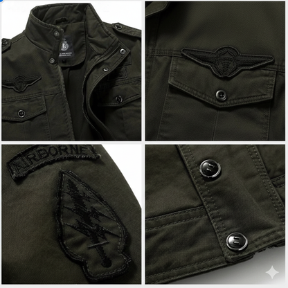 Nicolò | Giacca Militare con Collo Alto