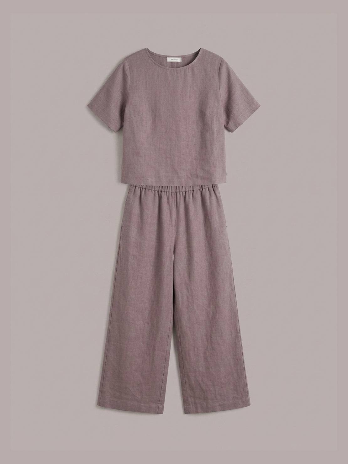 Melodia | Completo Due Pezzi in Cotone con Pantaloni Ampi