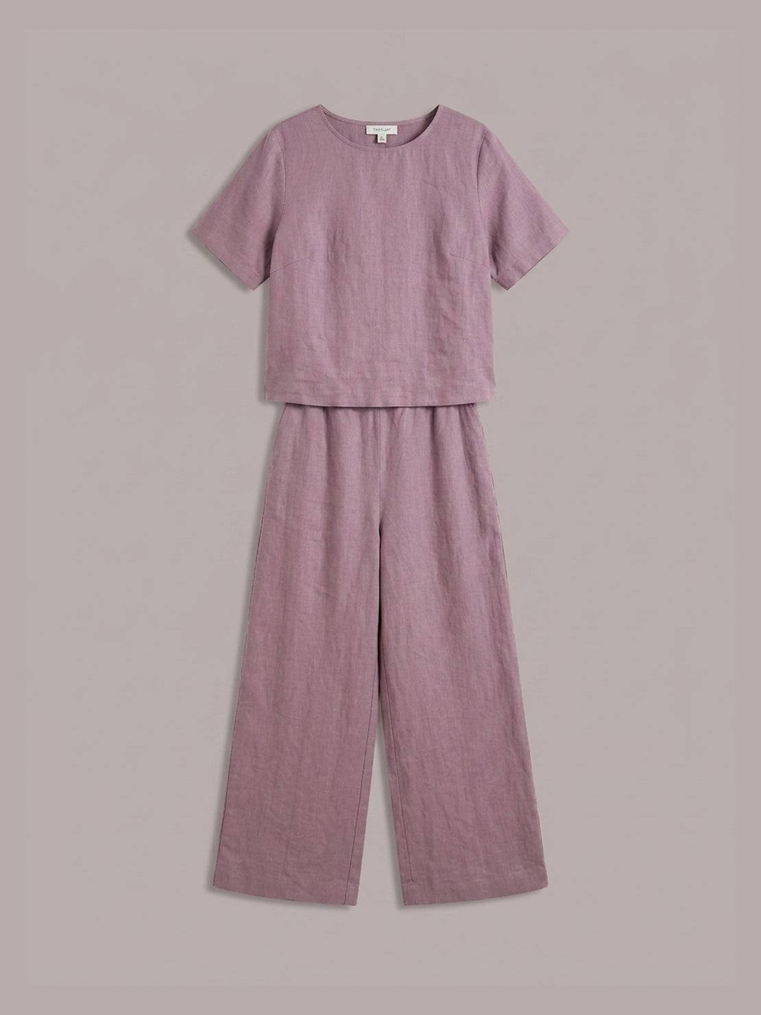 Melodia | Completo Due Pezzi in Cotone con Pantaloni Ampi