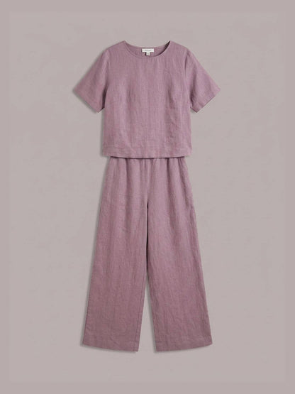 Melodia | Completo Due Pezzi in Cotone con Pantaloni Ampi