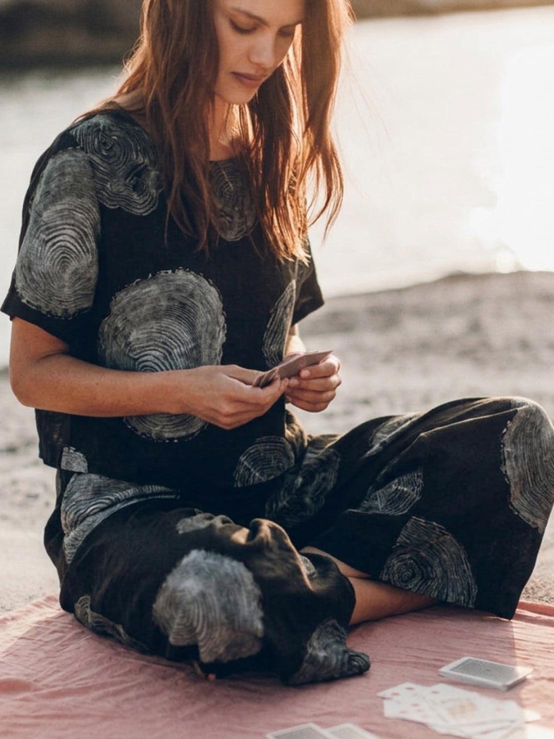 Melodia | Completo Due Pezzi in Cotone con Pantaloni Ampi