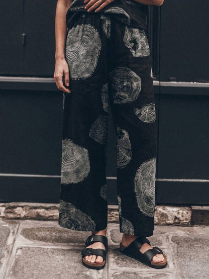 Melodia | Completo Due Pezzi in Cotone con Pantaloni Ampi
