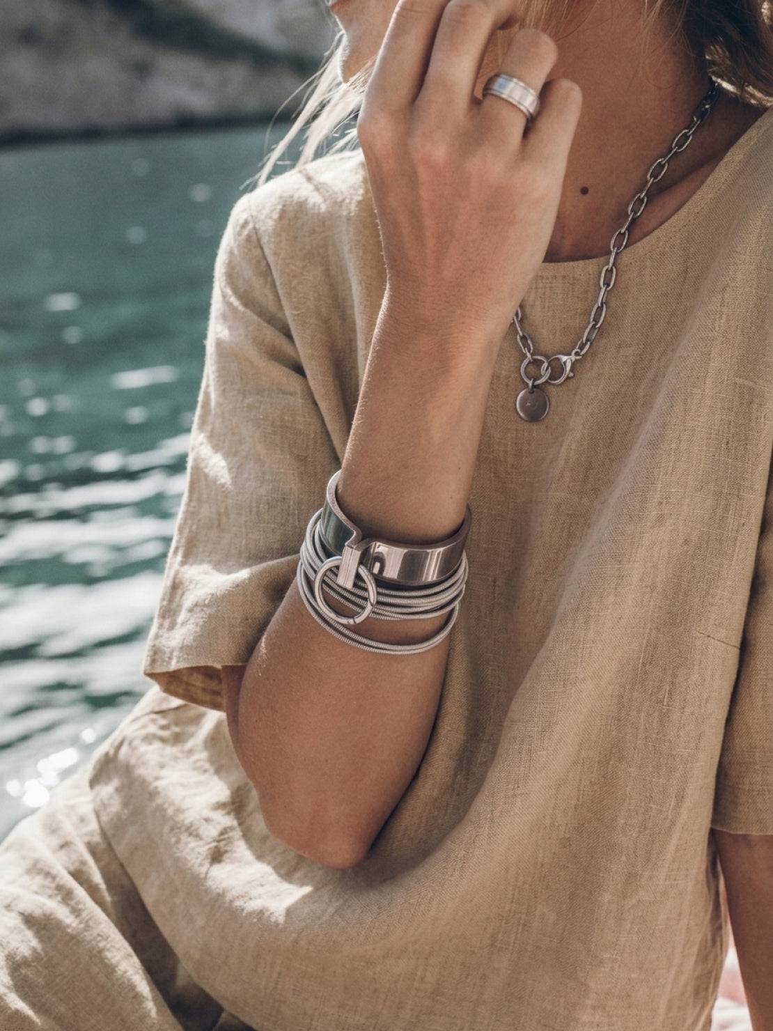Melodia | Completo Due Pezzi in Cotone con Pantaloni Ampi