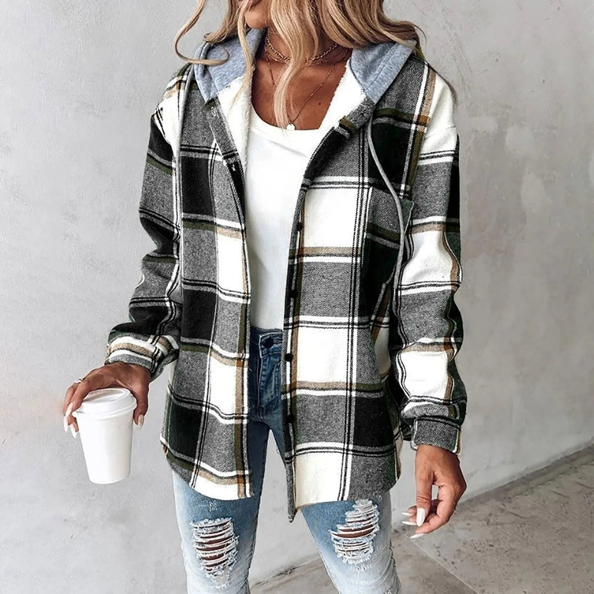 Martina | Cappotto Elegante a Quadri