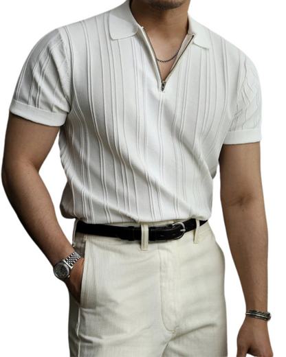 Carmelo | Polo Bianco Elegante