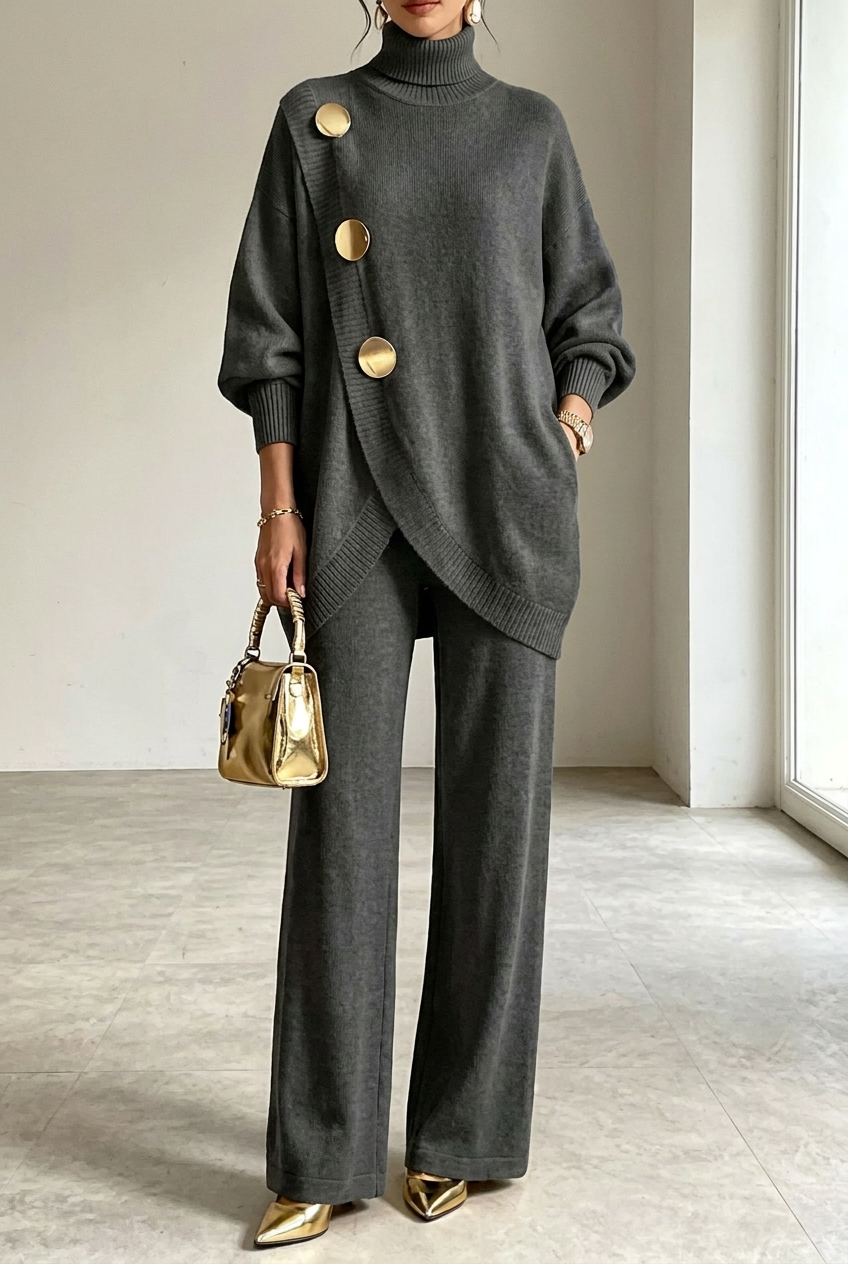 Mackenzie | Completo Elegante a Collo Alto