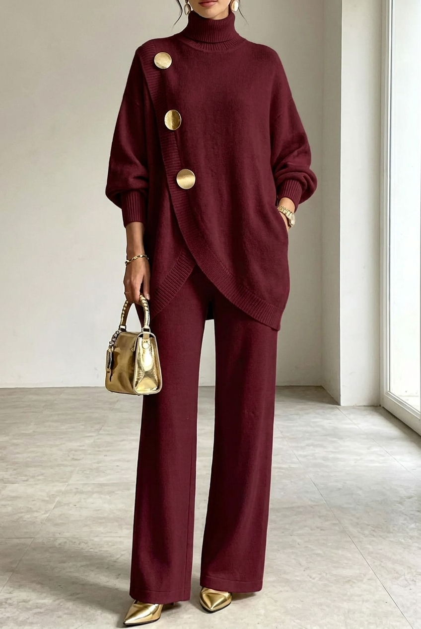 Mackenzie | Completo Elegante a Collo Alto