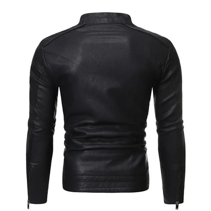 Manuel | Giacca in Pelle Elegante