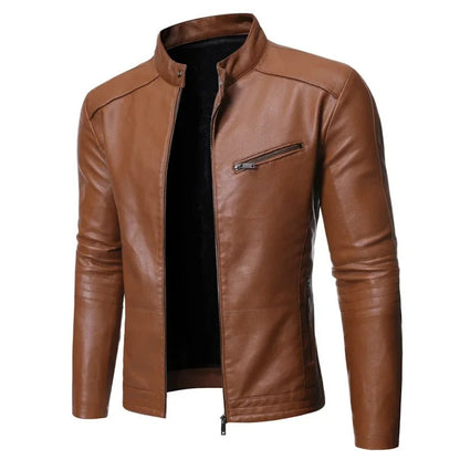 Manuel | Giacca in Pelle Elegante