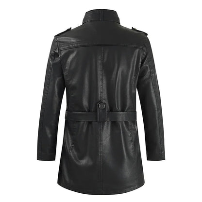 Filippo | Giacca Biker Lunga in Pelle