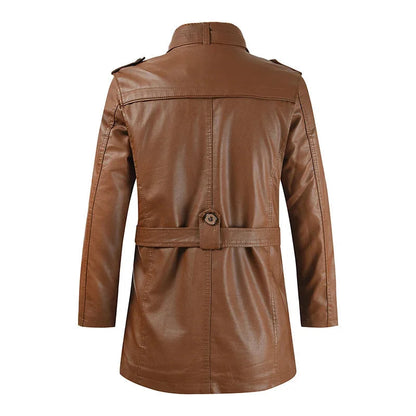 Filippo | Giacca Biker Lunga in Pelle