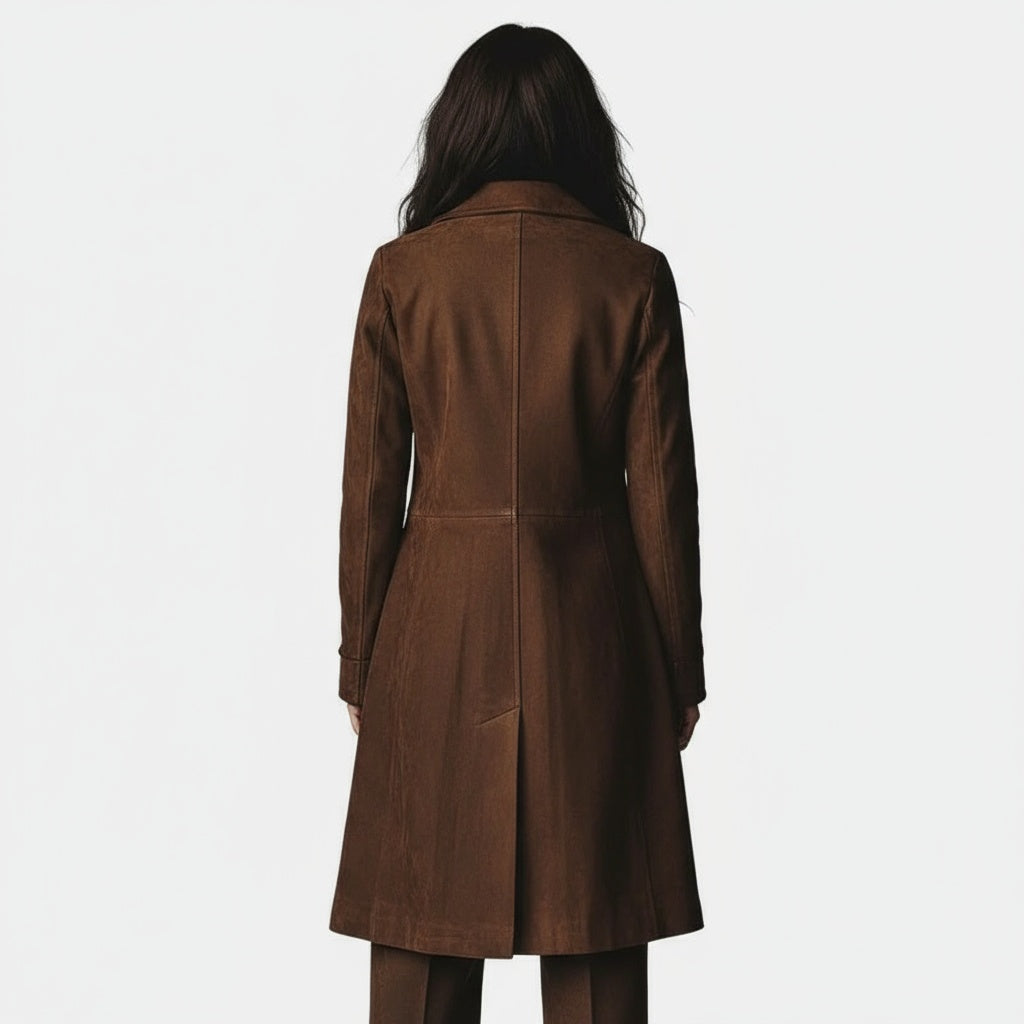 Eleonora | Cappotto Lungo Elegante dal Taglio Raffinato
